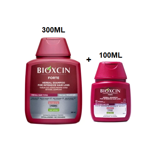 شامپو ضد ریزش بیوکسین فورت پک 300 میل + 100 میل
