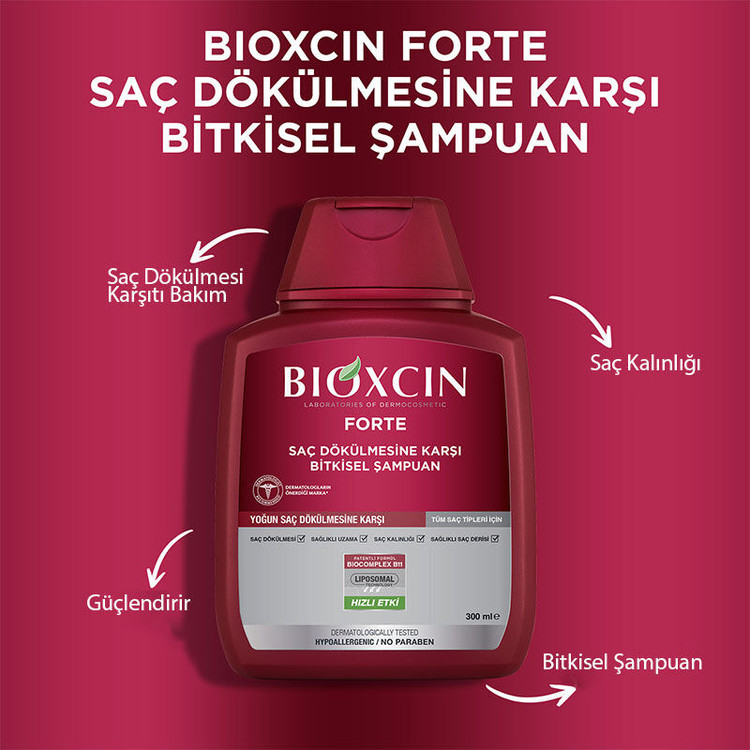 پک شامپو و سرم ضد ریزش و مکمل مو بیوکسین فورت (Bioxcin Forte)