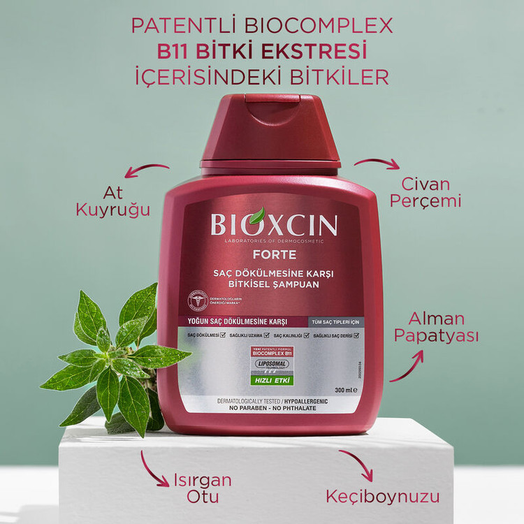 پک شامپو و سرم ضد ریزش و مکمل مو بیوکسین فورت (Bioxcin Forte)