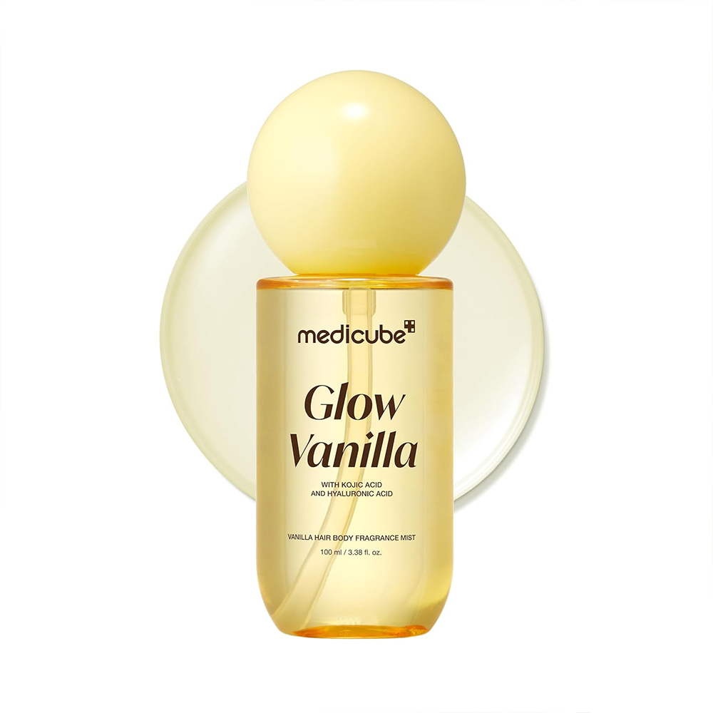 میست خوشبو کننده مو و بدن وانیل مدی کیوب ۱۰۰میل Medicube آبرسان و درخشان کننده glow vanilla