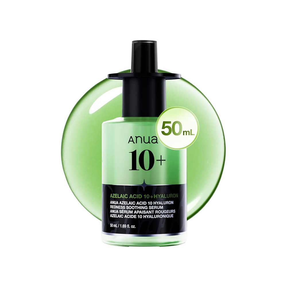 سرم آزلائیک اسید ۱۰ درصد و هیالورونیک اسید آنوا ضد قرمزی و تسکین دهنده Anua Azelaic Acid 10 + Hyaluron Redness Soothing Serum 50ml