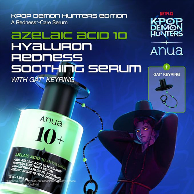 سرم آزلائیک اسید ۱۰ درصد و هیالورونیک اسید آنوا ضد قرمزی و تسکین دهنده Anua Azelaic Acid 10 + Hyaluron Redness Soothing Serum 50ml